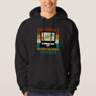 Virtually Awesome Microeconomics Teacher  Retro St Hoodie