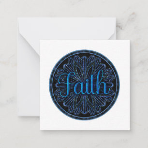 Virtue Faith Mandala Mitteilungskarte