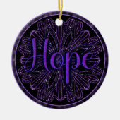 Virtue Hope Mandala Keramik Ornament (Vorne)