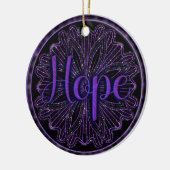 Virtue Hope Mandala Keramik Ornament (Links)