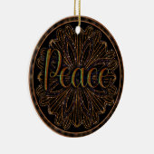 Virtue Peace Mandala Keramik Ornament (Rechts)