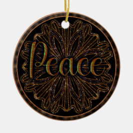 Virtue Peace Mandala Keramik Ornament