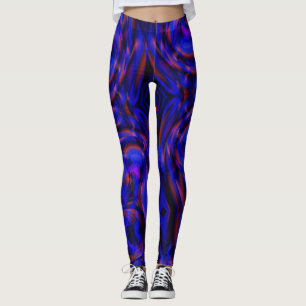 Virtuell blaue gekrümmte Schachbretter in schwimme Leggings