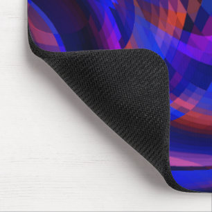 Virtuell blaue gekrümmte Schachbretter in schwimme Mousepad
