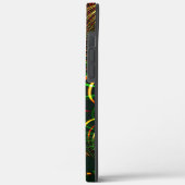 Virtuell grüne Blätter, Reddish 'feuergefärbter Do Case-Mate iPhone Hülle (Rückseite / Links)