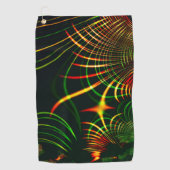 Virtuell grüne Blätter, Reddish 'feuergefärbter Do Golfhandtuch (Vorderseite)