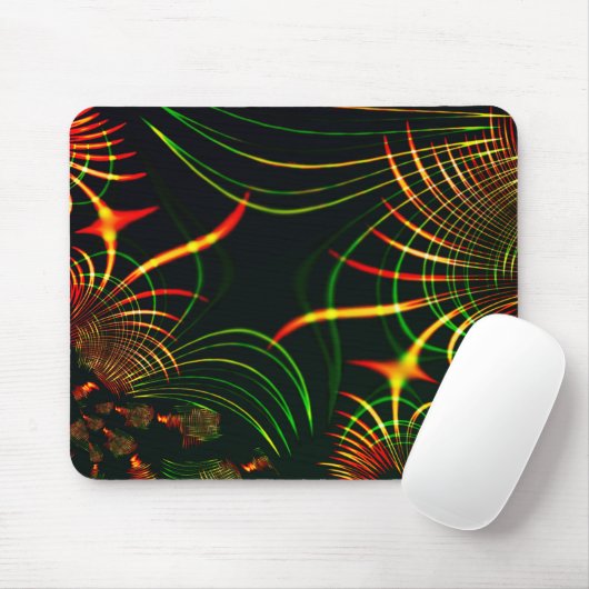 Virtuell grüne Blätter, Reddish 'feuergefärbter Do Mousepad (Mit Mouse)