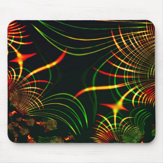 Virtuell grüne Blätter, Reddish 'feuergefärbter Do Mousepad (Vorne)