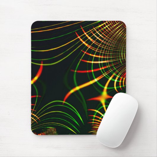 Virtuell grüne Blätter, Reddish 'feuergefärbter Do Mousepad (Mit Mouse)