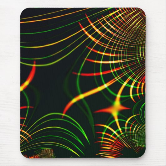 Virtuell grüne Blätter, Reddish 'feuergefärbter Do Mousepad (Vorne)