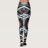 Virtuell in abgeschrägten, gerahmten geraden Forme Leggings (Rückseite)