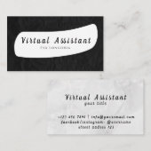 Virtuelle Assistenten Visitenkarte (Vorne/Hinten)