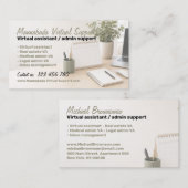 Virtuelle Assistentendienste Visitenkarte (Vorne/Hinten)