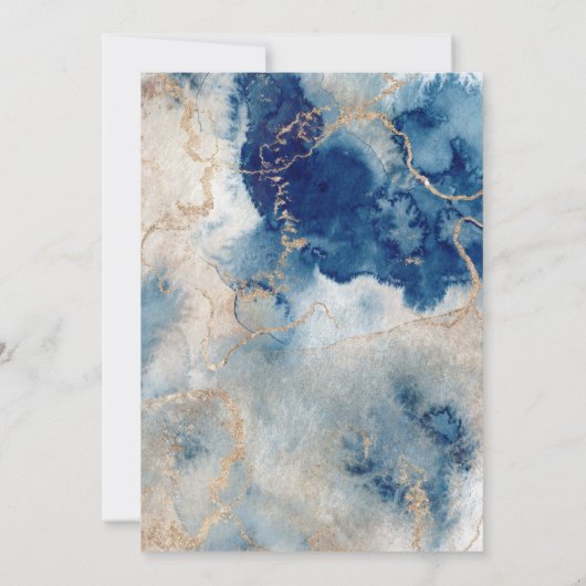 Virtuelle Babydusche für Küstenstrände - Einladung (Rückseite)