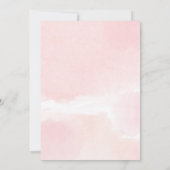 Virtuelle Babydusche Rosa Blütentiere Einladung (Rückseite)