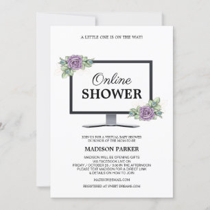 Virtuelle Babyparty-Einladung Einladung