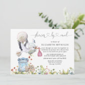 Virtuelle Babyparty-Einladung per Post Einladung (Stehend Vorderseite)