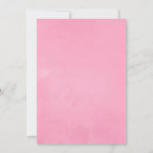 Virtuelle Babyparty Pinker Rosengarten Einladung (Rückseite)