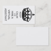 Virtuelle behilfliche Geschäfts-Karten - behalten Visitenkarte (Vorne/Hinten)