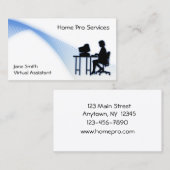 Virtuelle behilfliche Visitenkarte (Vorne/Hinten)