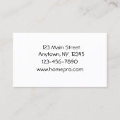 Virtuelle behilfliche Visitenkarte (Rückseite)