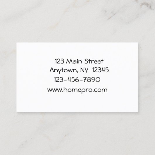 Virtuelle behilfliche Visitenkarte (Rückseite)