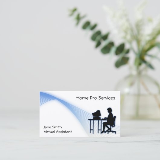 Virtuelle behilfliche Visitenkarte (Stehend Vorderseite)