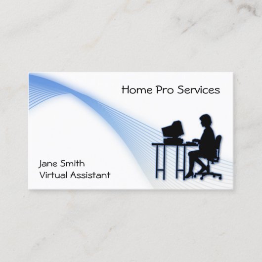 Virtuelle behilfliche Visitenkarte (Vorderseite)