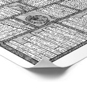 virtuelle Bibliothek #10 Poster (Ecke)