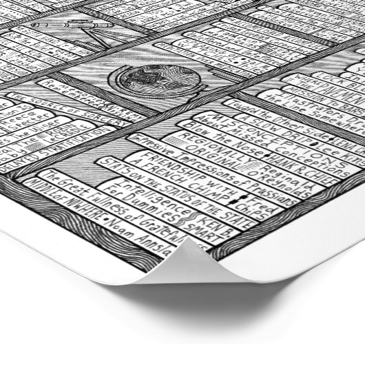 virtuelle Bibliothek #10 Poster (Ecke)