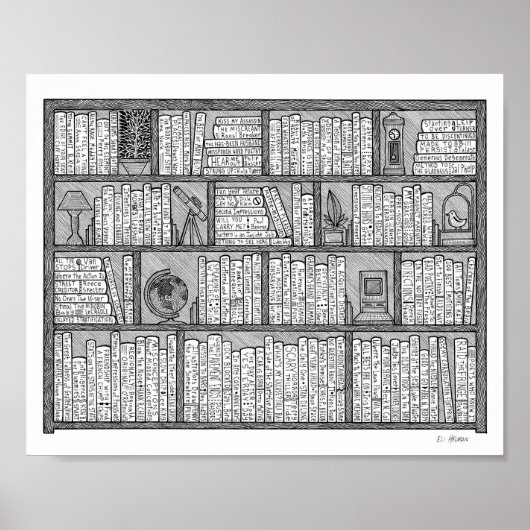 virtuelle Bibliothek #10 Poster (Vorne)