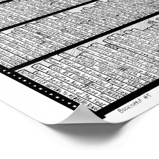 virtuelle Bibliothek Nr. 5 Poster (Ecke)