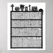 virtuelle Bibliothek Nr. 5 Poster (Vorne)