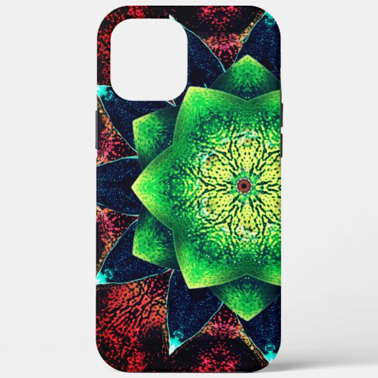 Virtuelle Blume auf Korallen, aufgeschlossen und r Case-Mate iPhone Hülle (Rückseite)