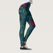 Virtuelle Blüte mit dunkelrotem Hexagon mit blauer Leggings (Rechts)