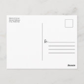Virtuelle Brautparty Rustikale Landblumen Postkarte (Rückseite)