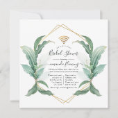 Virtuelle Dusche für geometrische Grünflächen - Ei Einladung (Vorderseite)