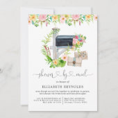 Virtuelle Florale Hochzeitsshower-Einladung per Po Einladung (Vorderseite)