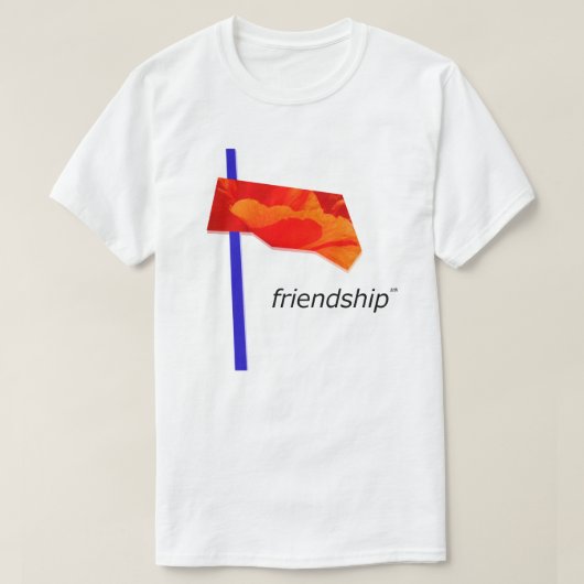 Virtuelle Freundschaft (友 情) T-Shirt (Design vorne)