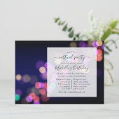 Virtuelle Geburtstagsfeier Einladung (Stehend Vorderseite)