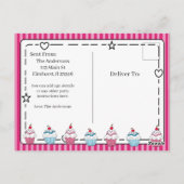 Virtuelle Geburtstagsparty Postkarte (Rückseite)