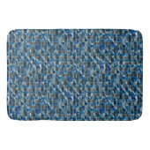 Virtuelle, graublaue, rustikale Keramik mit Mängel Badematte (Vorderseite)