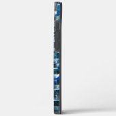 Virtuelle, graublaue, rustikale Keramik mit Mängel Case-Mate iPhone Hülle (Rückseite / Links)