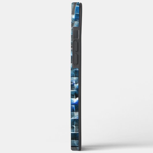 Virtuelle, graublaue, rustikale Keramik mit Mängel Case-Mate iPhone Hülle (Rückseite / Links)