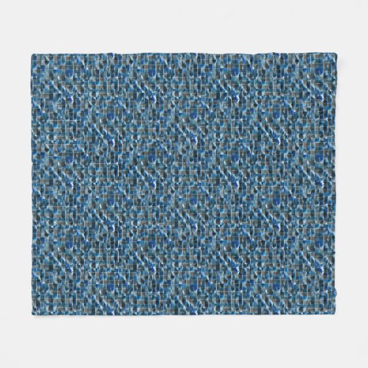 Virtuelle, graublaue, rustikale Keramik mit Mängel Fleecedecke (Vorderseite (Horizontal))