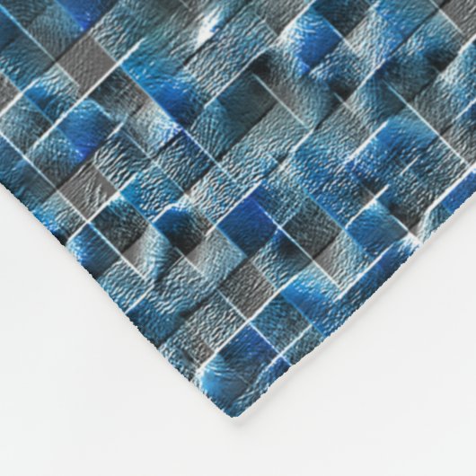 Virtuelle, graublaue, rustikale Keramik mit Mängel Fleecedecke (Ecke)