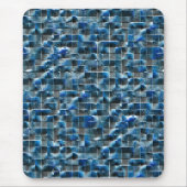 Virtuelle, graublaue, rustikale Keramik mit Mängel Mousepad (Vorne)