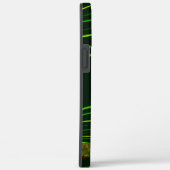 Virtuelle grüne Blätter, gelbe "feuerfarbene" Kurv Case-Mate iPhone Hülle (Rückseite / Rechts)