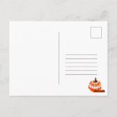 Virtuelle Halloween-Geburtstagseinladung Postkarte (Rückseite)