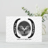 VIRTUELLE HUGS Custom MONO Foto Vermisst Sie Karte (Stehend Vorderseite)